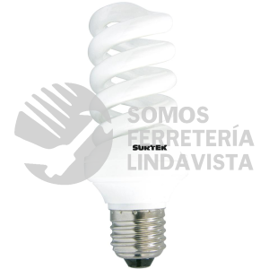 153021 LAMPARA AHORRADORA MINI ESPIRAL LUZ CALIDA 14W SURTEK