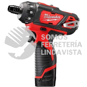 2406-22 KIT DE ATORNILLADOR HEXAGONAL INALAMBRICO 1/4\" M12 2 VELOC CON 2 BATERIAS Y CARGADOR MILWAUKEE