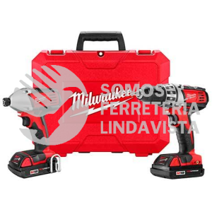 2691-22 JUEGO DE TALADRO DESTORNILLADOR HEX DE 1/2 Y DESTORNILLADOR HEX DE IMPACTO DE 1/4 M18 CON BAT MILWAUKEE
