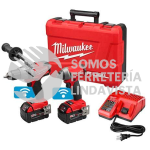 2796-22 JUEGO LLAVE DE IMPACTO DE 1/4\" Y ROTOMARTILLO DE 1/2\" C/BAT M18 CARGADOR Y ESTUCHE MILWAUKEE