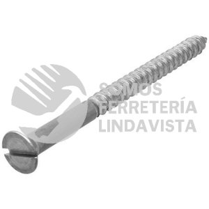 TM6-112 TORNILLO DE MADERA CABEZA PLANA RANURADA 6 X 1-1/2\" NACIONAL