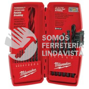 48-89-2803 JUEGO BROCAS CON ACABADO OXIDO NEGRO THUNDERBOLT 15 PZAS MILWAUKEE
