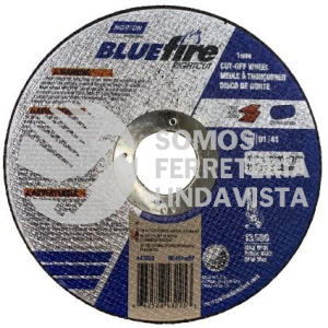 66252843225 DISCO CORTE DELGADO BLUEFIRE RIGHTCUT 4-1/2X 040X7/8\" IN 115X1 0X22 2MM T01/41 RC45BFUT NORTON