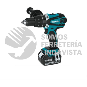 DDF458RMJ ATORNILLADOR TALADRO 1/2\"V V R 2 VEL 0-400 0-2,000 RPM LI-ION 2 BAT 4 0 AH Y CARG C/LUZ ESTUCHE MONT 18V MAKITA