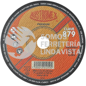 879 DISCO PARA CORTE DE METAL PREMIUM TIPO 41 GRANO 46 (7\"X1/16\"X7/8\") AUSTROMEX