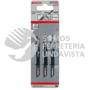 U111C SEGUETA CALADORA 4-50MM 2608630566-720 PAQUETE CON 3 PIEZAS BOSCH