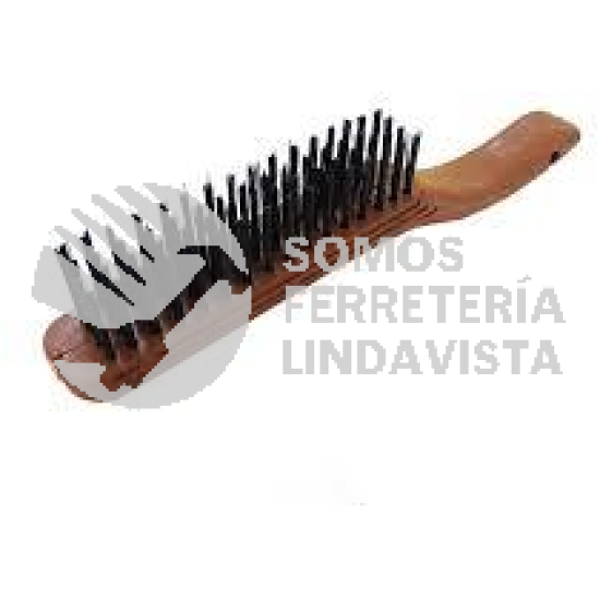 H00054 CEPILLO DE ALAMBRE ACERO CON MANGO 4 X 16 PERFECT