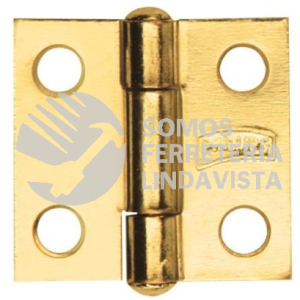 115EL BISAGRA RECTANGULAR 38X37MM 1-1/2\" X 1-7/16\" LATON POR PIEZA PHILLIPS