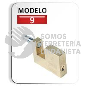 9 CANDADO DE LATON PARA CORTINAS METALICAS 71MM 2-13/16\" PHILLIPS