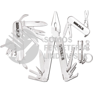 KML-41 MULTIHERRAMIENTAS KIT MULTIUSOS NAVAJA CON LAMPARA 4 EN 1 MIKELS
