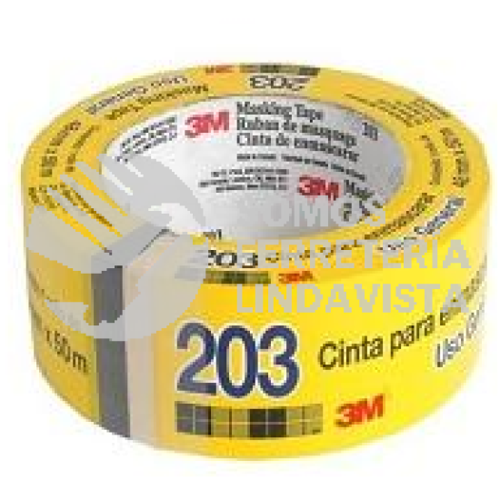 T203048X50 70006225158 CINTA MASKING TAPE T203 6656 (48MM X 50M) DE 2" 3M