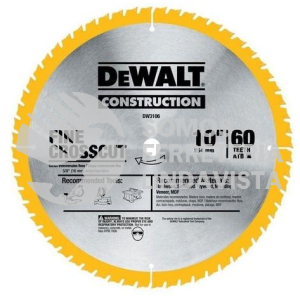 DW3106 DISCO SIERRA 10X5/8\"X60 DIENTES DEWALT