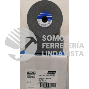 66261055274 RUEDA CONVOLUTE RAPID FINISH SERIES 1000 6\"X2\"X1\" FINO D9 NORTON