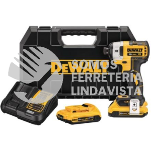 DCF887D2-B3 ATORNILLADOR DE IMPACTO 20V MAX 1/4\", 3 VELOCIDADES DEWALT