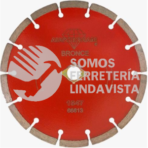 1547 DISCO DE DIAMANTE PARA CORTE DE CANTERA BRONCE (7\"X0 09X7/8\") AUSTRODIAM AUSTROMEX