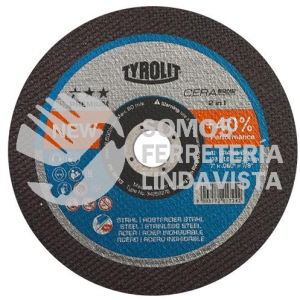 4254 DISCO DE CORTE CERABOND 2 EN 1 TIPO 41 GRANO 46 (7\"X1/16\"X7/8\") TYROLIT AUSTROMEX