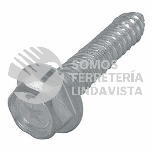 PE10032 PIJA CABEZA HEXAGONAL GALVANIZADA #10 X 1-1/4\" TOLEDO