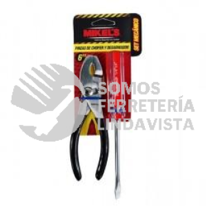 PC-6/DC-144 PINZA DE CHOFER 6\" Y DESARMADOR PLANO 1/4\" X 4\" MIKELS