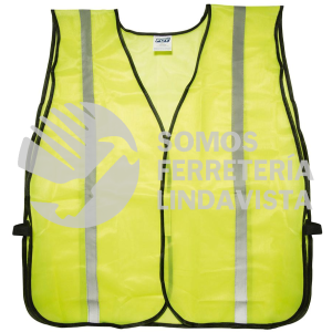144171 CHALECO DE SEGURIDAD DE MALLA DE POLIESTER DE ALTA VISIBILIDAD AMARILLO UNITALLA FOY